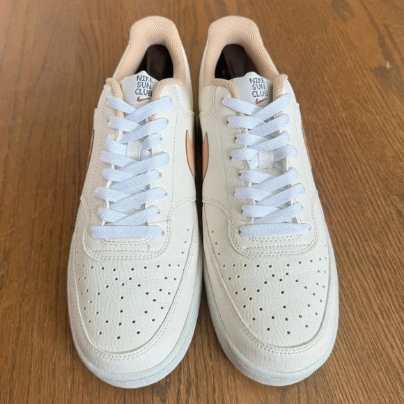 Nike Court Vision Low Next Nature Sail White/Onyx Sun Club Sneakers size 11.5 - Picture 3 of 14
